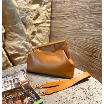 Fendi First Leather Bag Camel 8BP127