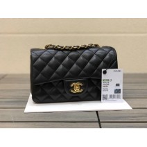 Classic Chanel Lambskin Small Flap Bag Black CF1116