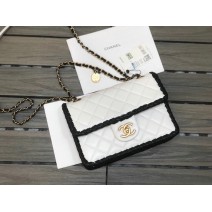 Chanel Lambskin Flap Bag White AS2496