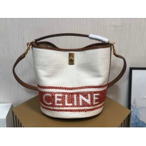 Celine Bucket 16 Bag White C195573