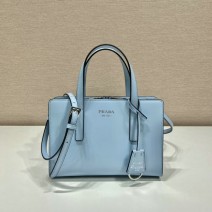 Prada Re-Edition 1995 brushed-leather mini handbag blue 1BA357