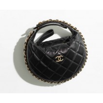 Chanel Lambskin Pouch Black AP3095