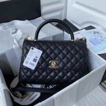Chanel Small Coco Handle Bag Black A92990
