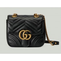 Gucci GG Marmont Matelasse mini shoulder bag Black 739682