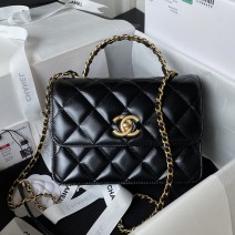 Mini Chanel Flap Bag With Top Handle AS3886