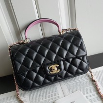 Chanel Small Flap Shoulder Bag Black AS2431