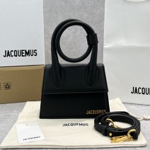 Jacquemus Le Chiquito Noeud Coiled Handbag Black J2023