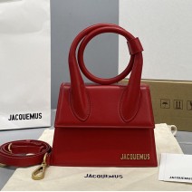 Jacquemus Le Chiquito Noeud Coiled Handbag Red J2023