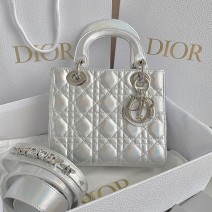 Small Lady Dior Lambskin Top Handble Bag DM4123