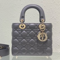 Small Lady Dior My ABCDIOR Bag Grey M0538