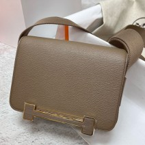Hermes Geta Chevre Bag Etoupe HG06211