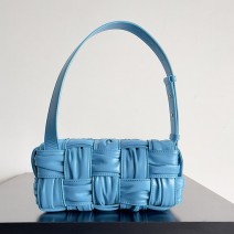 Bottega Veneta Calfskin Hobo Bag Blue B736233