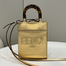 Fendi Sunshine Mini Tote Bag Gold F8376