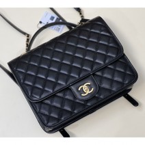 Chanel Grained Calfskin Large Backpack AS3662