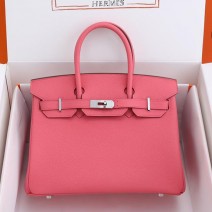 Hermes Togo Leather Birkin Bag Rose Azalee HB30191