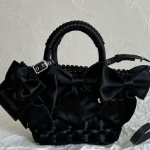 Balenciaga XXS Bistro Basket Tote Bag Black B678028