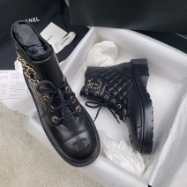 Chanel Leather Boots SNC090816
