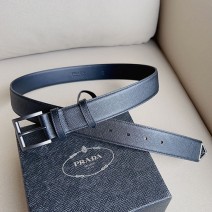 Prada 34mm Leather Belt PB051001